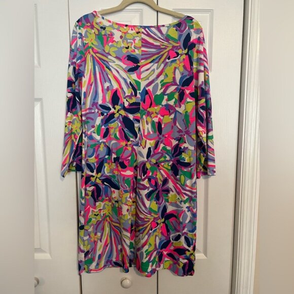 NWT Lilly Pulitzer Marlowe dress in multi colored floral print - Picture 2 of 5